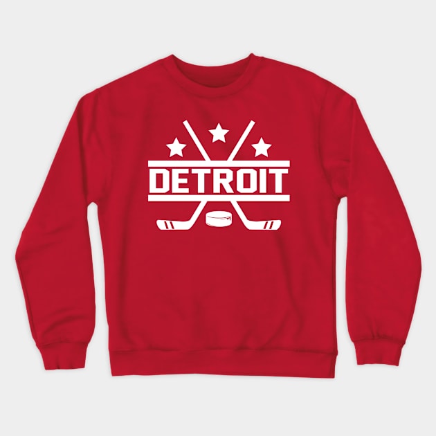 Detroit Hockey Crewneck Sweatshirt by CasualGraphic